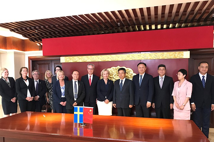 The Swedish delegation in China
