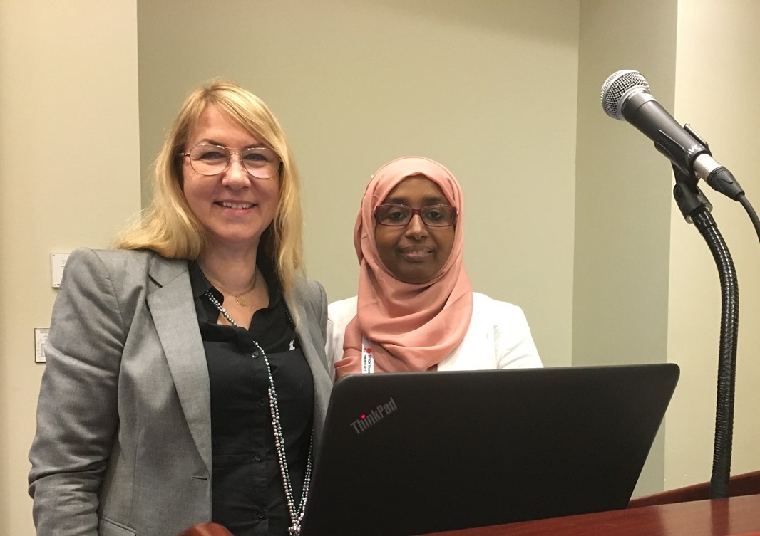 Kerstin Erlandsson and Fatumo Osman at the Toronto Congress.