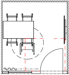Möblering grupprum B216