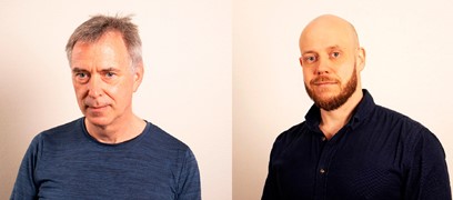 Portärttbild på André Leblanc och Charlie Lindgren