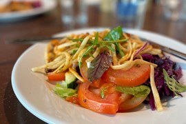 Tallrik med vegetarisk mat