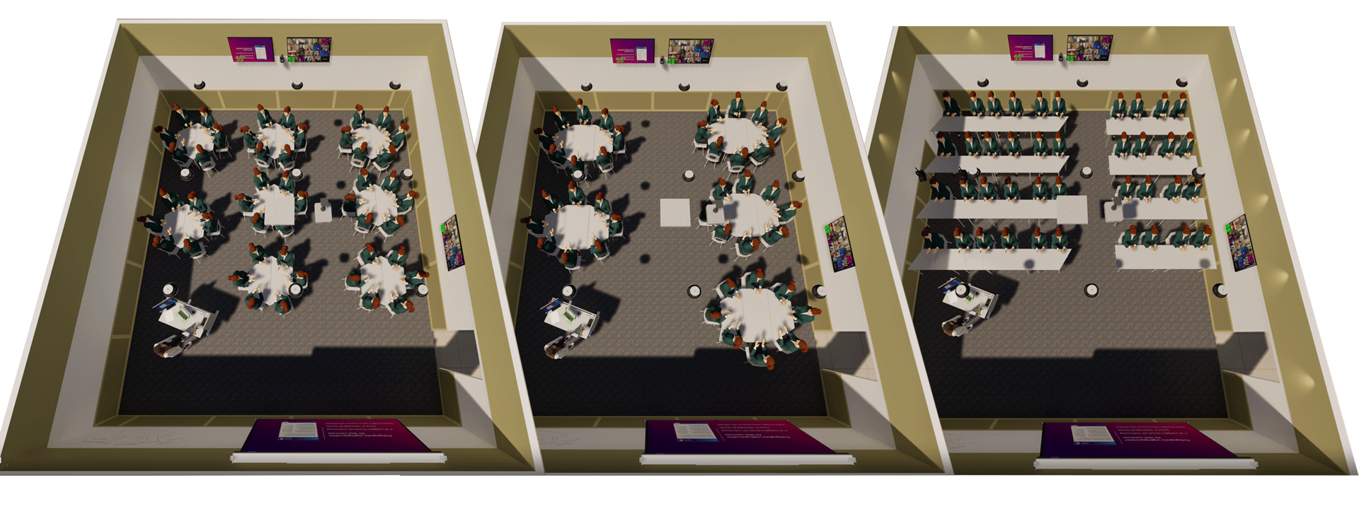 Möbleringalternativ lärosal