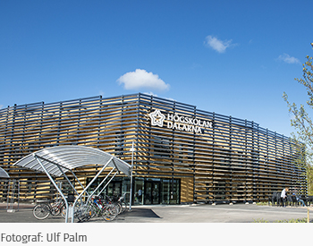 Exterior of the University Library at Campus Falun: Photograph by Ulf Palm.
