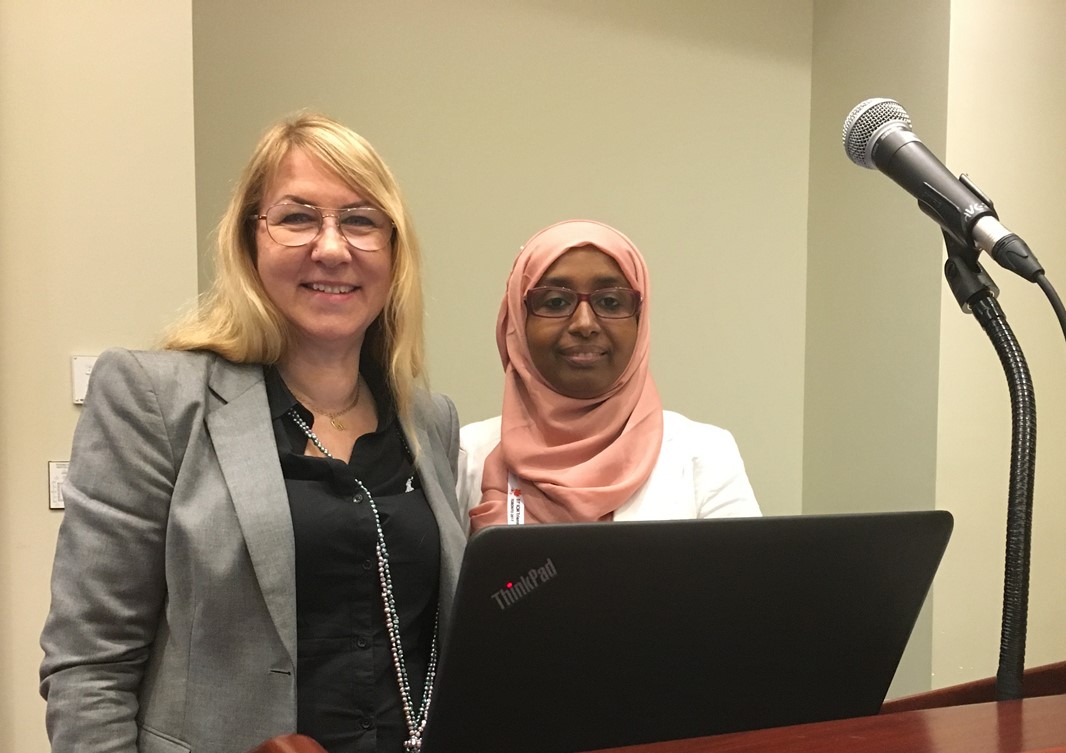 Mari-Cristin Malm och Fatumo Osman