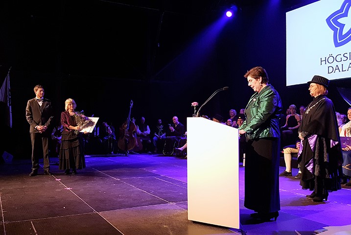Även Landshövding Ylva Thörn delade ut ett pris tillsammans med rektor Marita Hilliges; Högskolan Dalarnas samverkanspris till Anna Ehrenberg, Akademin Utbildning, hälsa och samhälle och Henrik Eriksson, företaget Morakniv.
