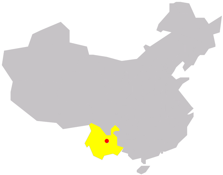 Karta över Kina