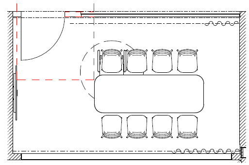 Möblering mötesrum B311