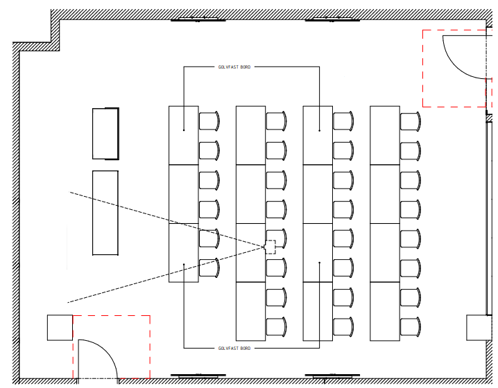Möblering lärosal/fysik B132 radmöblering