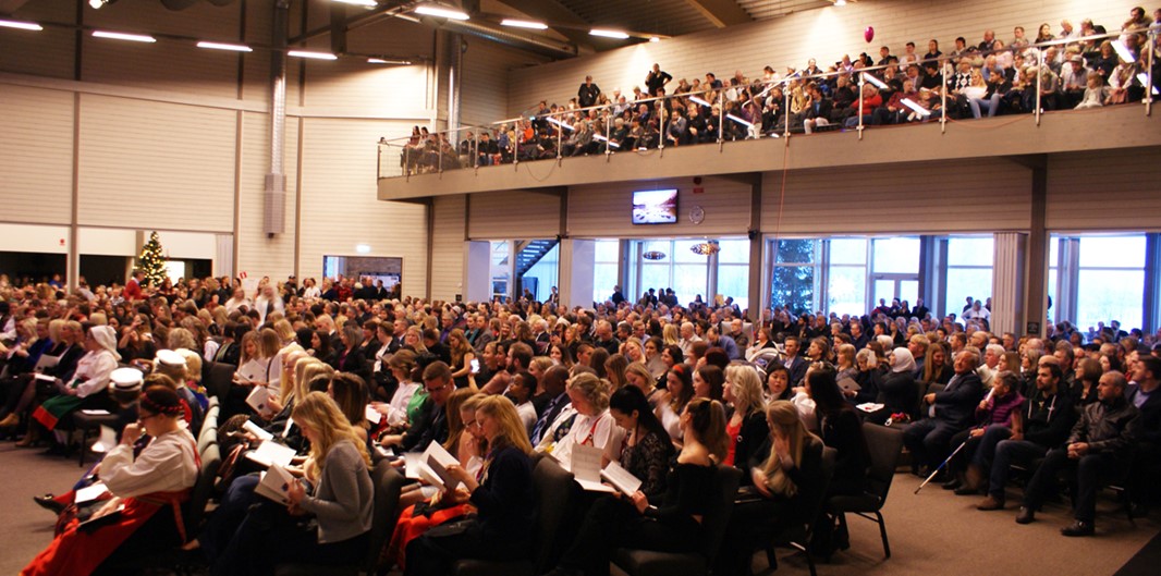 Lugnetkyrkan was the location of the Leaving Ceremony January 2018