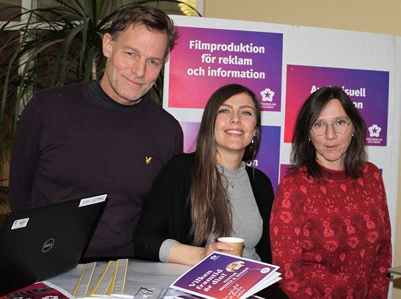Henrik Stub, Amanda Jonsson och Tanja Jörgensen.