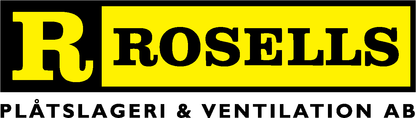 Logotyp Rosells Plåtslageri & Ventilation AB