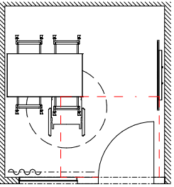 Möblering grupprum B217