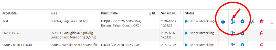 Vy &ouml;ver sidan d&auml;r du hittar redigeraikon