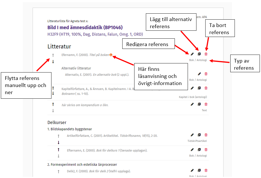 Vy &ouml;ver sidan d&auml;r du ser hj&auml;lptexter i verktyget