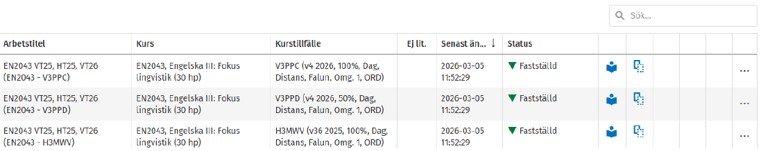 Vy &ouml;ver sidan d&auml;r du ser statusf&auml;lt