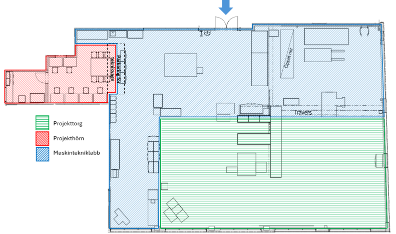 Skiss tekniklabbet B129