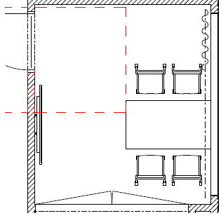 Möblering mötesrum B242