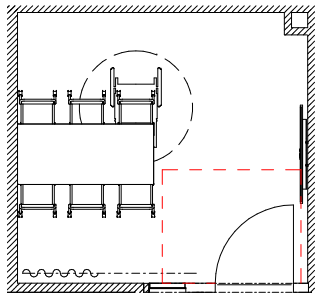 Möblering grupprum B120
