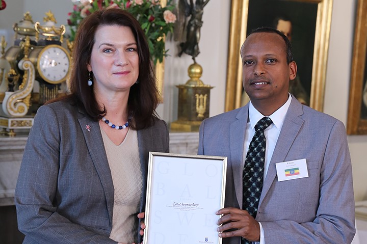 Ann Linde och Getnet Mengesha Asrat