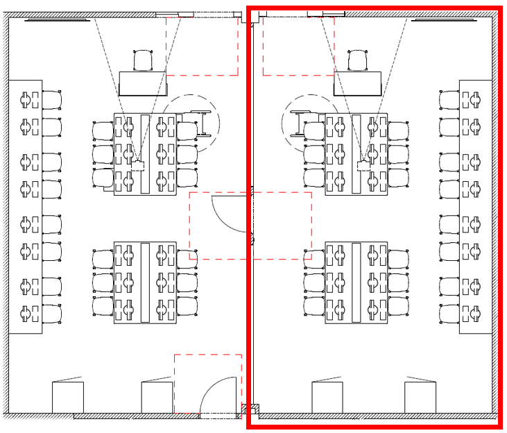 Möblering nätverkslabb B220
