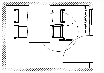Möblering mötesrum B331
