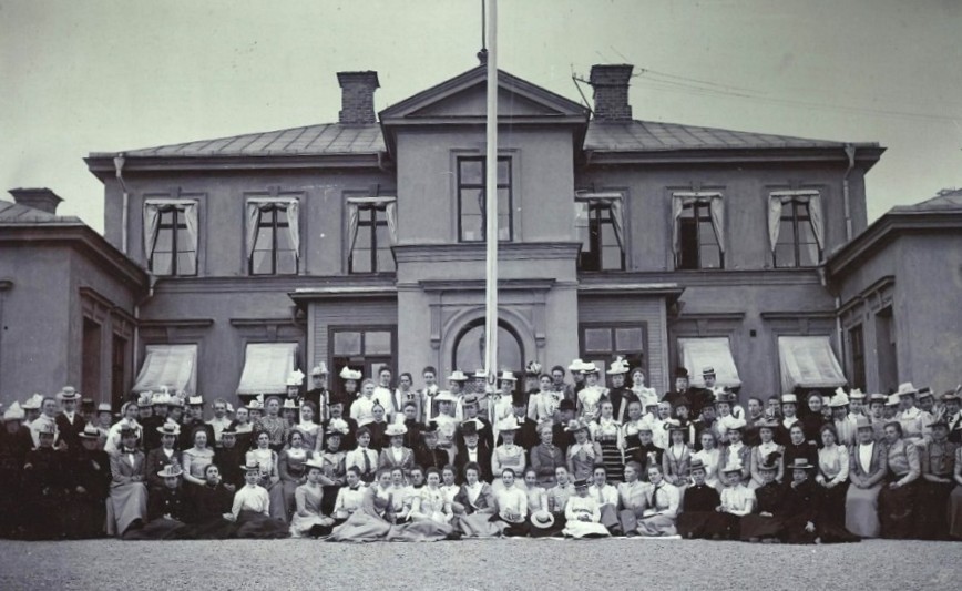 Lärautbildare och blivande lärarinnor, tidigt 1900-tal. 