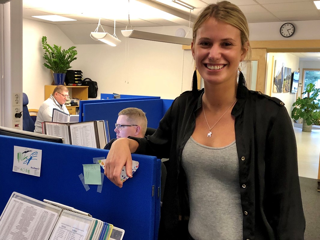 Elin Hedman Eriksson fick en tillsvidareanställning på Dalakraft när projekttiden var slut.