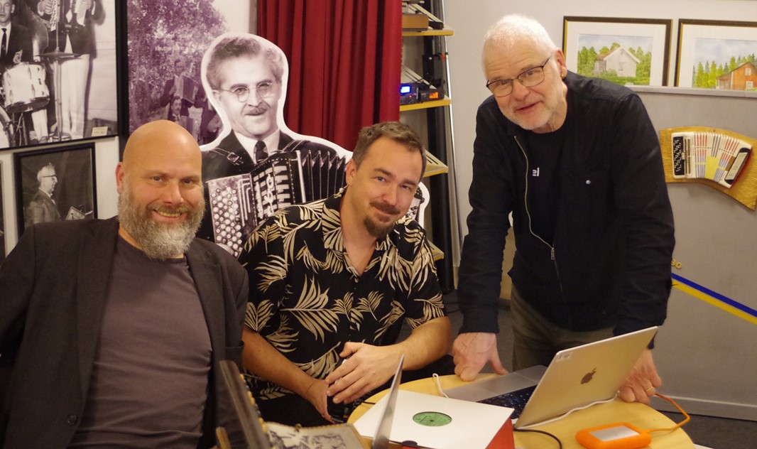 Forskargrupp besående av Toivo Burlin, Daniel Fredriksson och Totte Mattsson