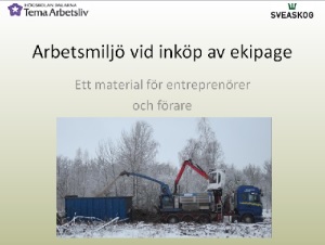 startbild bildspel arbetsmiljö vid inköp av ekipage