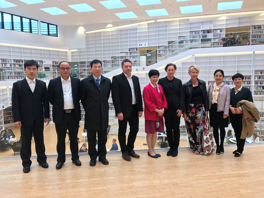 Delegation from Zheijang Wanli University Visiting Dalarna University 