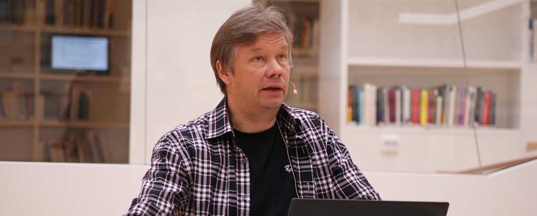 Peter Andersson föreläste om samisk kultur.