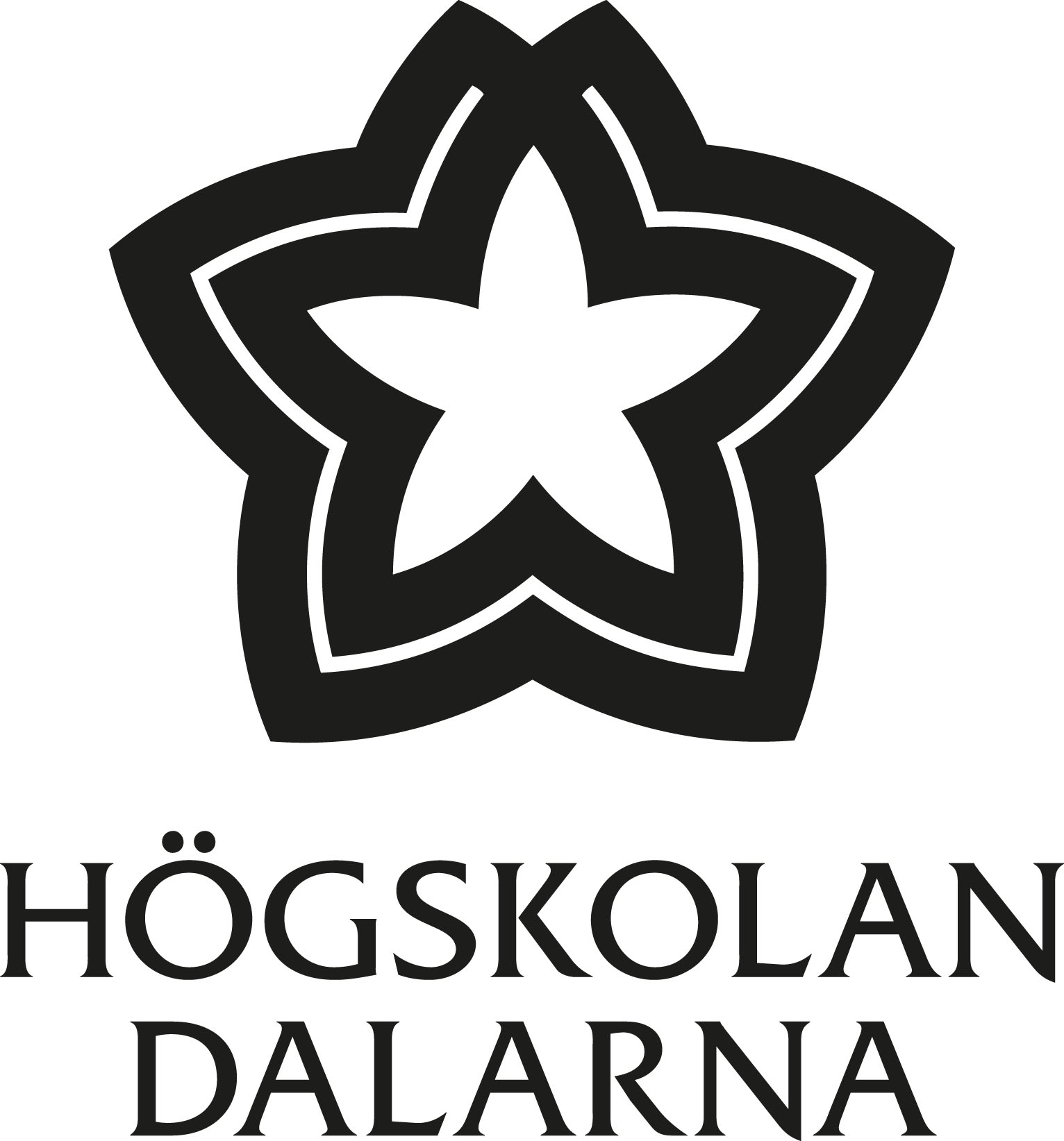 Logo Högskolan Dalarna svart